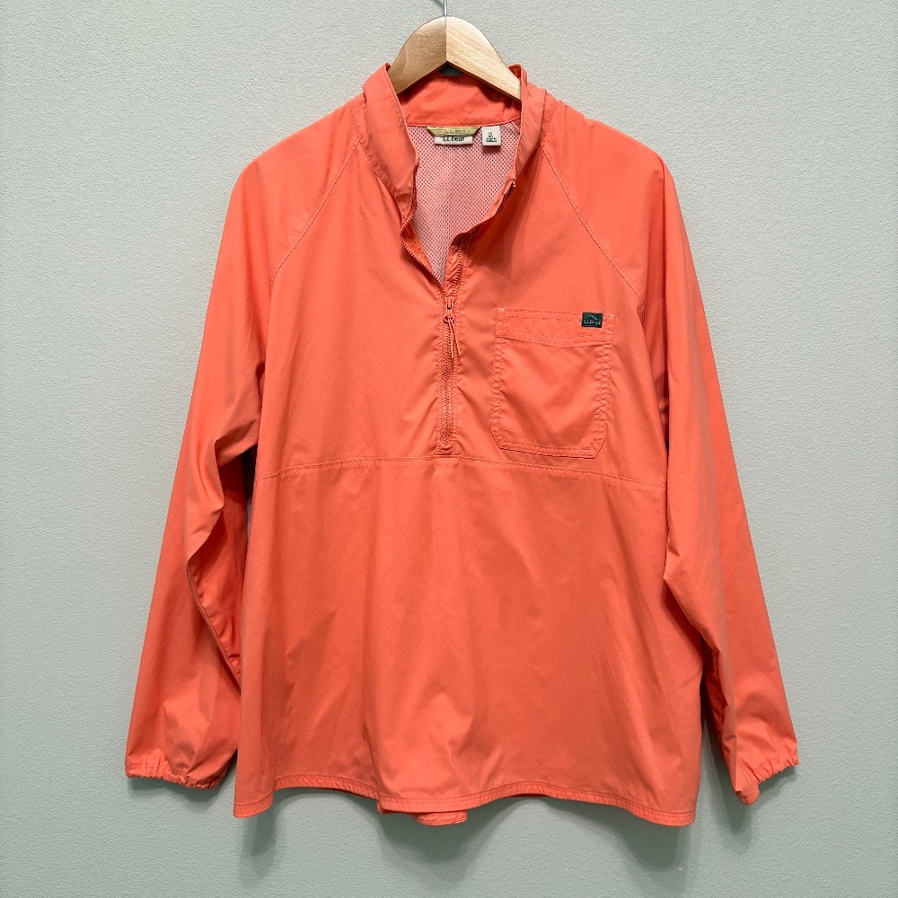 L.L. Bean Women's Orange wind breaker